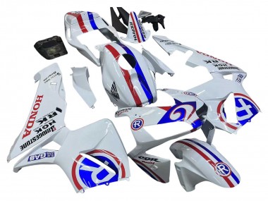 Meilleurs Carénages Moto Honda CBR600RR 2003-2004 - Blanc Rouge Bleu