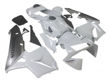 Meilleurs Carénage Moto Honda CBR600RR 2003-2004 - Argent Blanc