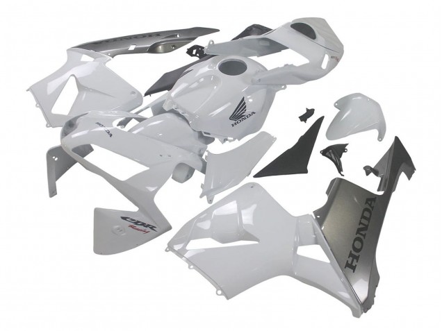 Carénage Moto Honda CBR600RR 2003-2004 - Argent Blanc