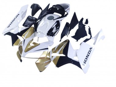 Meilleurs Carénages Moto Honda CBR600RR 2005-2006 - Or Blanc Noir