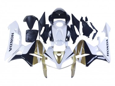 Meilleurs Carénages Moto Honda CBR600RR 2005-2006 - Or Blanc Noir