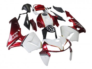 Meilleurs Kits Carénage Moto Honda CBR600RR 2005-2006 - Rouge Blanc Noir