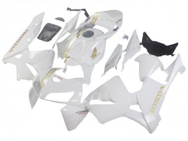 Meilleurs Carénages Moto Honda CBR600RR 2005-2006 - Blanc Or