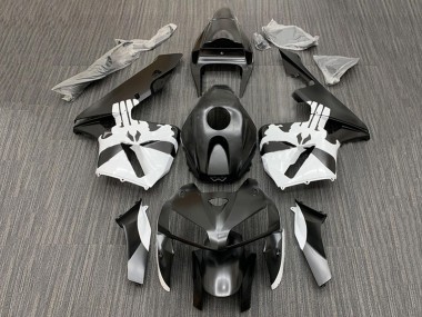 Meilleurs Kits Carénage Moto Honda CBR600RR 2005-2006 - Noir Blanc