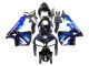 Carénage Moto Honda CBR600RR 2005-2006 - Noir Brillant Bleu Flamme