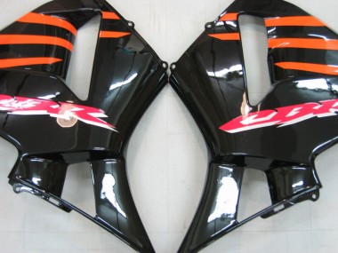 Meilleurs Carénages Moto Honda CBR600RR 2005-2006 - Orange Noir Argent