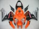 Carénages Moto Honda CBR600RR 2005-2006 - Orange Noir Argent