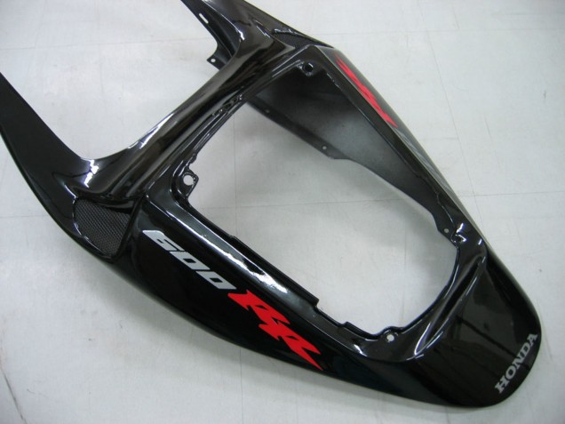Carénages Moto Honda CBR600RR 2005-2006 - Noir Brillant Gris Flamme