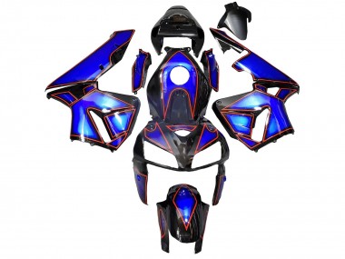 Meilleurs Carénages Moto Honda CBR600RR 2005-2006 - Bleu Noir Rouge Doubler