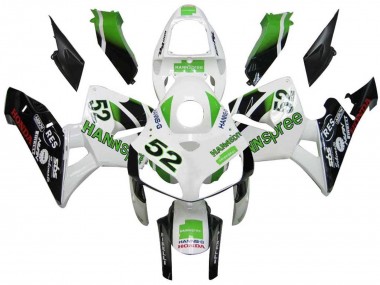 Meilleurs Carénages Moto Honda CBR600RR 2005-2006 - Vert Blanc Noir hannspree 52