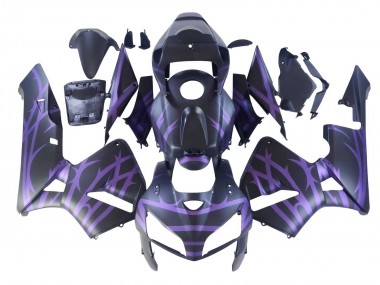 Meilleurs Carénages Moto Honda CBR600RR 2005-2006 - Noir Mat Violet