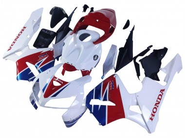 Meilleurs Carénage Moto Honda CBR600RR 2005-2006 - Blanc Rouge Bleu HRC
