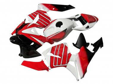 Meilleurs Carénage Moto Honda CBR600RR 2005-2006 - Rouge Blanc Noir