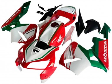 Meilleurs Carénages Moto Honda CBR600RR 2005-2006 - Rouge Blanc Vert