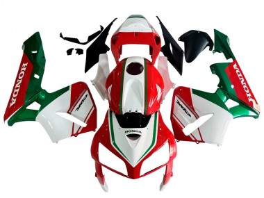Meilleurs Carénages Moto Honda CBR600RR 2005-2006 - Rouge Blanc Vert