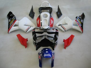 Meilleurs Carénages Moto Honda CBR600RR 2005-2006 - Rouge Blanc Bleu DENSO