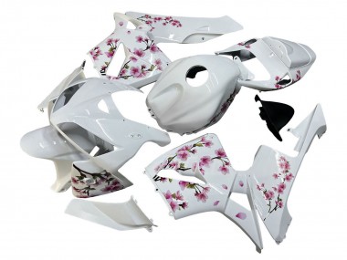 Meilleurs Carénages Moto Honda CBR600RR 2005-2006 - Blanc Fleur de cerisier