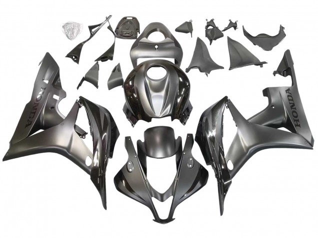 Carénage Moto Honda CBR600RR 2007-2008 - Argent Noir Brillant