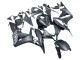 Carénage Moto Honda CBR600RR 2007-2008 - Noir Mat Blanc Repsol