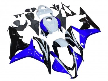Meilleurs Carénage Moto Honda CBR600RR 2007-2008 - Blanc Bleu Noir Brillant