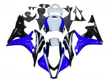 Meilleurs Carénage Moto Honda CBR600RR 2007-2008 - Blanc Bleu Noir Brillant