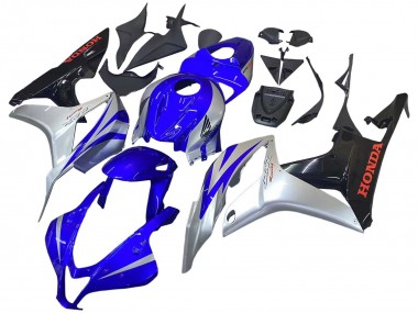 Meilleurs Carénages Moto Honda CBR600RR 2007-2008 - Argent Bleu Noir Brillant Courses