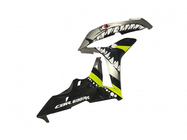 Carénages Moto Honda CBR600RR 2007-2008 - Gris Fluorescent Jaune Requin