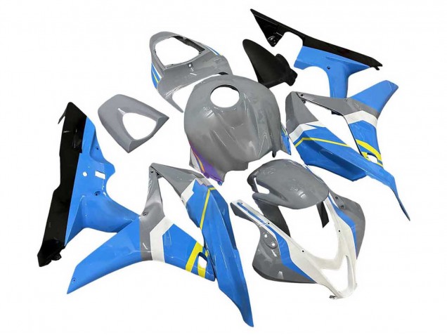 Carénages Moto Honda CBR600RR 2007-2008 - Nardo Gris Bleu Blanc Noir Brillant