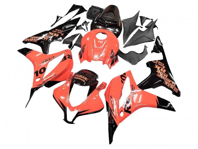 Carénages Moto Honda CBR600RR 2007-2008 - Orange Noir Brillant Repsol