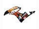 Carénages Moto Honda CBR600RR 2007-2008 - Jaune Orange Noir Brillant Rossi Repsol