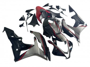 Meilleurs Carénages Moto Honda CBR600RR 2007-2008 - Argent Rouge Noir Brillant