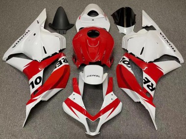 Meilleurs Carénages Moto Honda CBR600RR 2007-2008 - Blanc Rouge Repsol