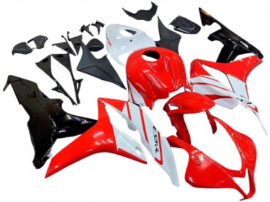 Meilleurs Carénage Moto Honda CBR600RR 2007-2008 - Blanc Rouge Noir Brillant
