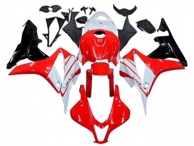 Meilleurs Carénage Moto Honda CBR600RR 2007-2008 - Blanc Rouge Noir Brillant