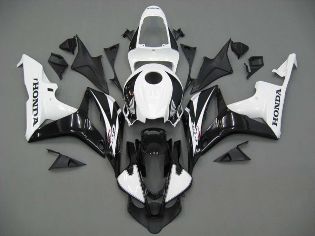 Carénages Moto Honda CBR600RR 2007-2008 - Blanc Noir Courses