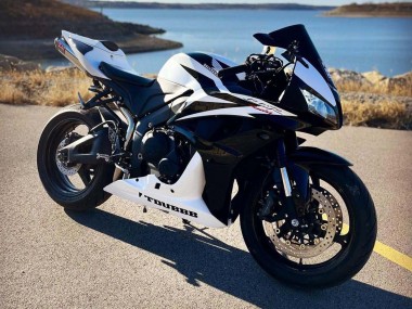 Meilleurs Carénages Moto Honda CBR600RR 2007-2008 - Blanc Noir Courses