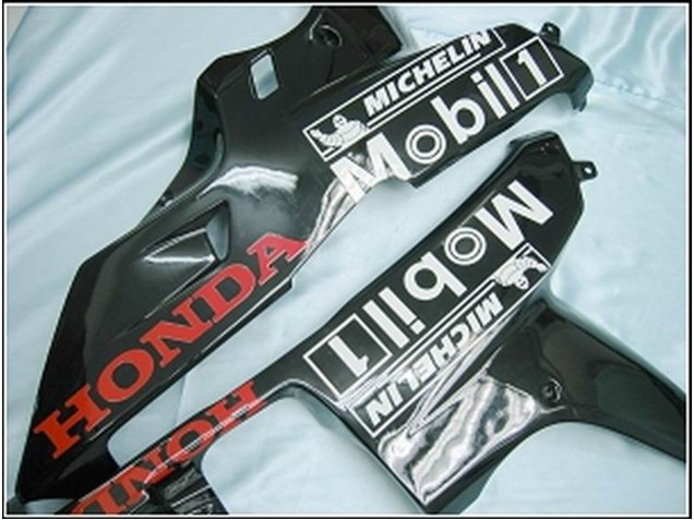 Carénages Moto Honda CBR600RR 2007-2008 - Noir Brillant Blanc West