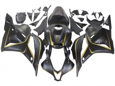 Meilleurs Carénages Moto Honda CBR600RR 2009-2012 - Noir Mat Or