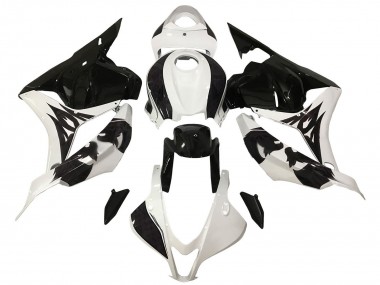 Meilleurs Carénage Moto Honda CBR600RR 2009-2012 - Blanc Noir Brillant