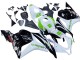 Carénages Moto Honda CBR600RR 2009-2012 - Blanc Vert Noir Brillant Hannspree