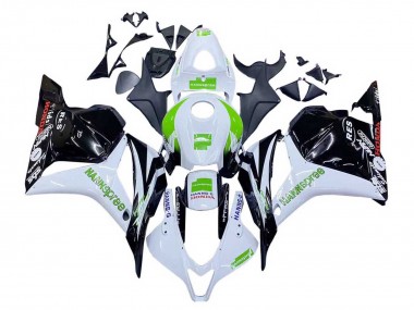 Meilleurs Carénages Moto Honda CBR600RR 2009-2012 - Blanc Vert Noir Brillant Hannspree