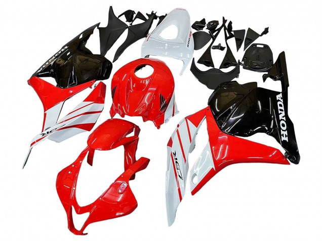 Carénage Moto Honda CBR600RR 2009-2012 - Blanc Rouge Noir Brillant