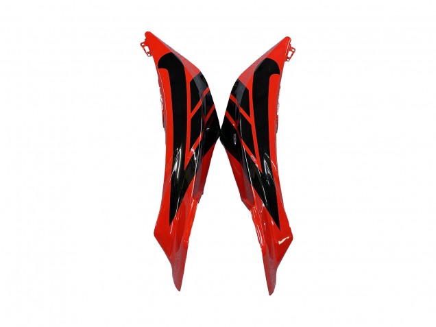 Carénages Moto Honda CBR600RR 2009-2012 - Rouge Noir Brillant Noir Mat Bande