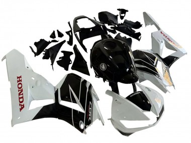 Meilleurs Kits Carénage Moto Honda CBR600RR 2013-2023 - Blanc Noir Brillant