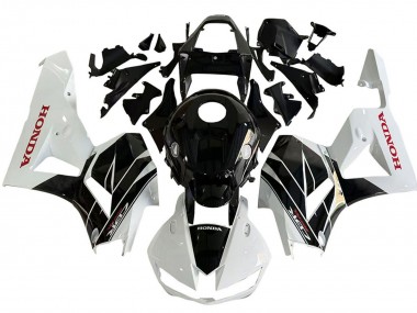 Meilleurs Kits Carénage Moto Honda CBR600RR 2013-2023 - Blanc Noir Brillant