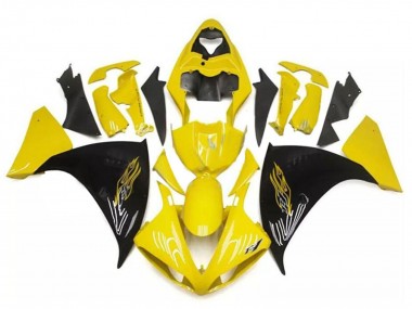 Meilleurs Carénages Moto Yamaha YZF R1 2009-2011 - Jaune Noir