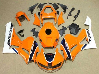 Meilleurs Carénages Moto Honda CBR600RR 2013-2023 - Blanc Orange Bleu Foncé