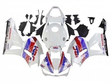 Meilleurs Carénage Moto Honda CBR600RR 2013-2023 - Blanc Rouge Bleu HRC