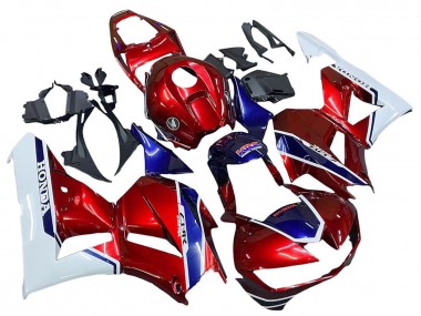 Meilleurs Carénages Moto Honda CBR600RR 2013-2023 - Blanc Rouge Bleu HRC