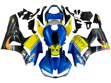 Meilleurs Carénages Moto Honda CBR600RR 2013-2023 - Bleu Jaune Noir Mat Vert Monstre Requin